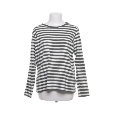 Langærmet t-shirt (Hvid, Sort) fra Essentials by Tchibo Bomuld