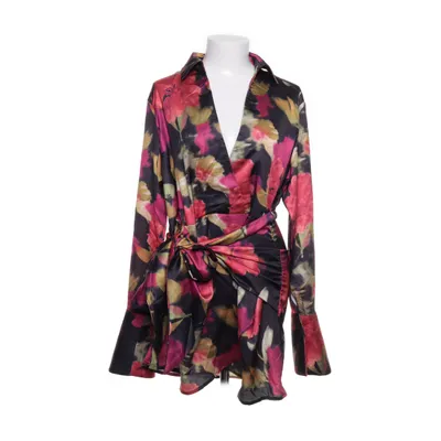 Wrap dress (Black, Multicolored) from Boohoo Polyester