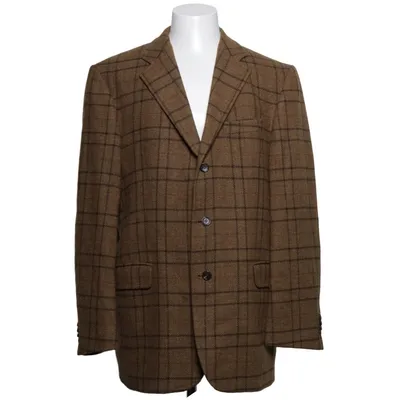 Blazer (Brown, Multicolored) from P&P Company Viscose, Wool