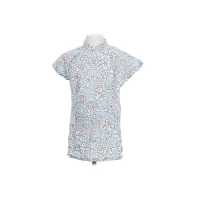 Cheongsam (Blauw, Wit, Meerkleurig) van Momo Tobo Katoen, Linnen