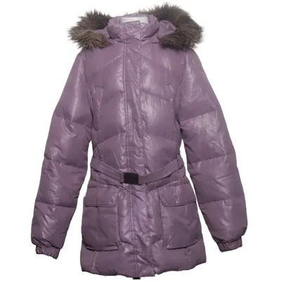 Doudoune longue (Violet) de Benetton Class Duvet, Plume, Polyester