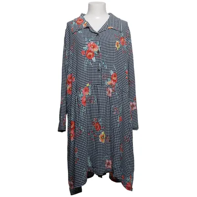 Blousejurk (Zwart, Wit, Meerkleurig) van AKH Fashion Polyester, Viscose