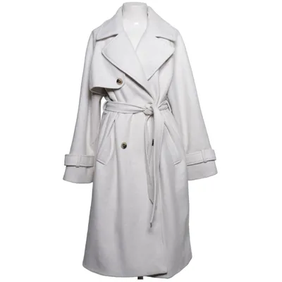 Frakke (Beige) fra VILA Genanvendt polyester