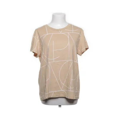 T-shirt (Beige, Vit) från Visual Clothing Project Ekologisk bomull