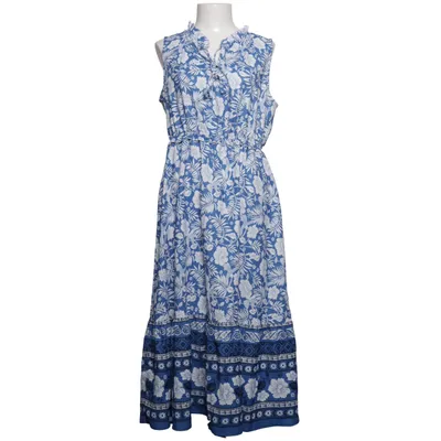 Robe longue (Bleu, Blanc) de Grace Karin Polyester, Viscose