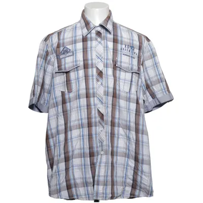 Chemise à manches courtes (Bleu, Blanc, Marron) de Engbers Coton