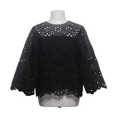 Blouse (Zwart) van Hallhuber Katoen, Polyester, Viscose