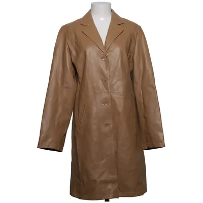 Læderfrakke (Beige) fra Leather Legend Læder