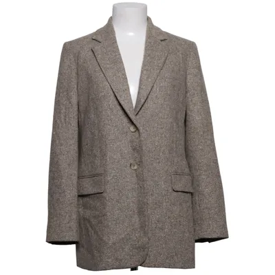 Kavaj (Beige) från Massimo Dutti Polyamid, Silke, Ull