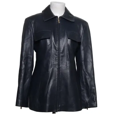 Läderjacka (Blå) från Laurel Skinn