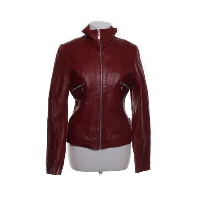 Læderjakke (Rød) fra S2000 Læder, Polyester