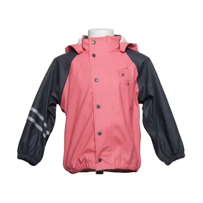 Regnjacka (Rosa, Grå) från Vossatassar Polyester, Polyuretan