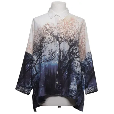 Blus (Blå, Beige, Flerfärgad) från Mango Collection