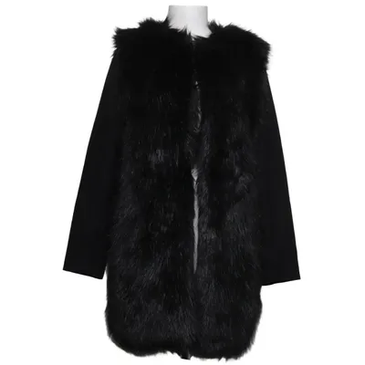 Manteau (Noir) de Mayla Acrylique, Polyester