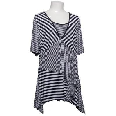 Tunic (Blue, White) from Sara Lindholm Elastane, Viscose
