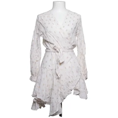Wrap dress (White, Gold) from Belair