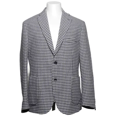 Blazer (Blå, Hvid) fra Spada Roma Bomuld, Linned, Polyester