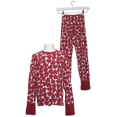 Pyjamasz (Rød, Hvid) fra Polarn O. Pyret Elastan, Økologisk bomuld