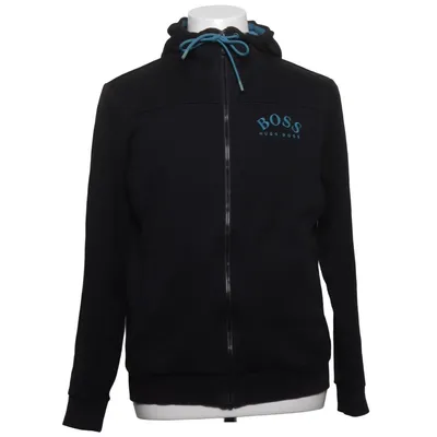 Sweat à capuche (Noir, Bleu) de Hugo Boss Coton, Élasthane, Polyamide