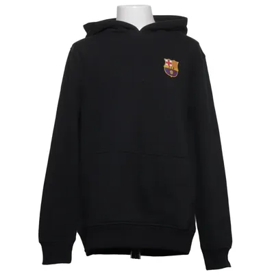 Hoodie (Black) from FC Barcelona Cotton, Elastane, Polyester
