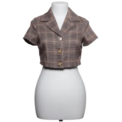 Crop top (Bruin, Meerkleurig) van Cider Polyester