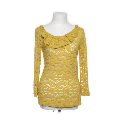 Blus (Gul) från Anthropologie Bomull, Elastan, Nylon