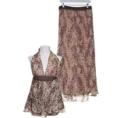 Set (Beige, Bruin, Meerkleurig) van Mango Polyester, Zijde