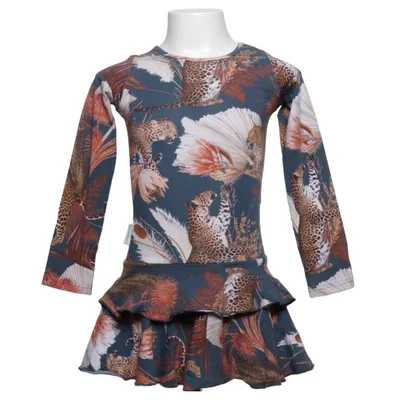 Klänning (Blå, Flerfärgad) från Gugguu Bomull, Elastan