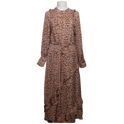 Robe longue (Marron, Orange, Noir) de Mango Premium