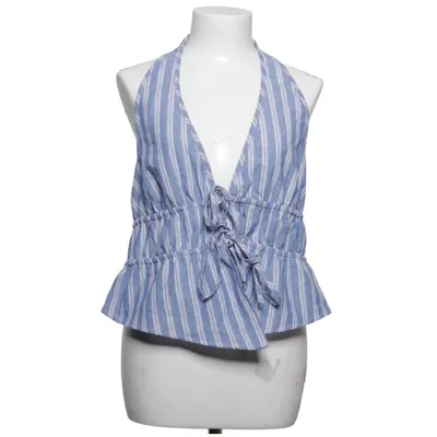 Halter neck top (Blue, White) from Cider Cotton, Polyester