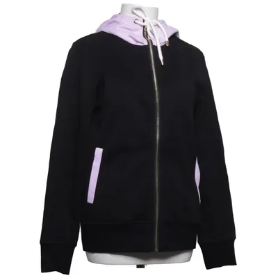 Capuchon sweater (Zwart, Lila) van Elly Pistol Katoen