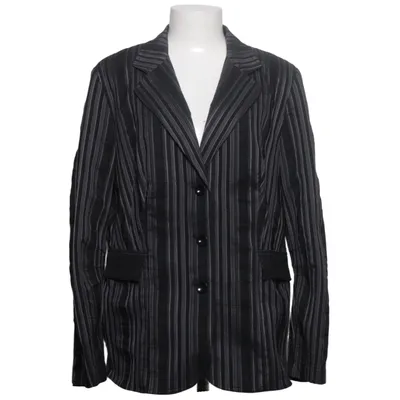 Blazer (Black, Gray) from Di Bari Cotton, Polyester