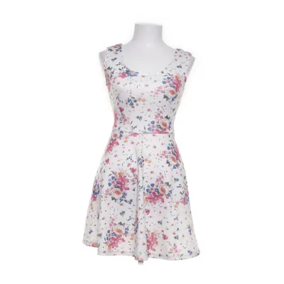 Dress (White, Multicolored) from NKD Elastane, Polyester