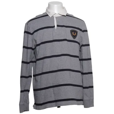 Maillot de rugby (Gris, Bleu, Blanc) de Fred Perry Coton