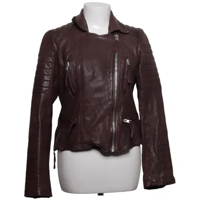 Bikerjacka (Oxbood Jacket) från Allsaints Bomull, Skinn, Viskos