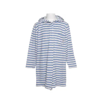 Bathrobe (Blue, White) from Ebbe Cotton, Polyester