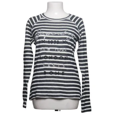 Long sleeve T-shirt (Black, White) from Superdry Cotton, Polyester