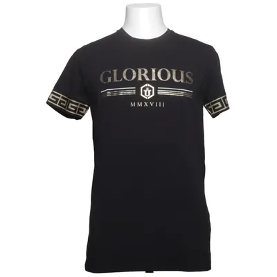 T-shirt (Black, Gold) from Glorious Gangsta Cotton, Elastane, Polyamide, Polyester