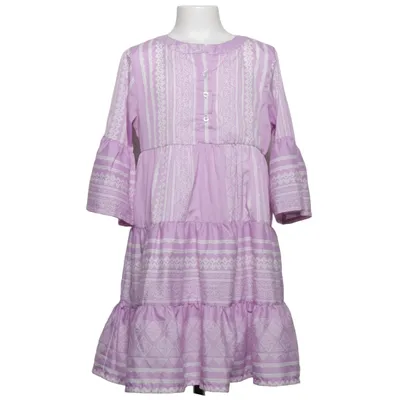 Robe (Violet, Blanc) de Attention Coton, Polyester