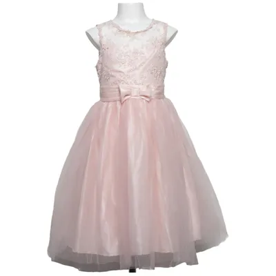 Robe de fille de fleur (Rose) de Nannette Kids Polyamide, Polyester