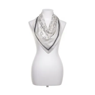 Halsdoek (Wit, Zwart, Beige) van By Malene Birger Zijde