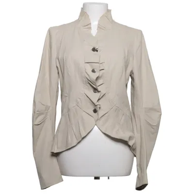 Blazer (Beige) fra Helena Sorel Acetat, Bomuld, Elastan