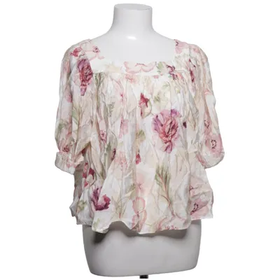 Top (White, Multicolored) from H&M Viscose, Polyamide