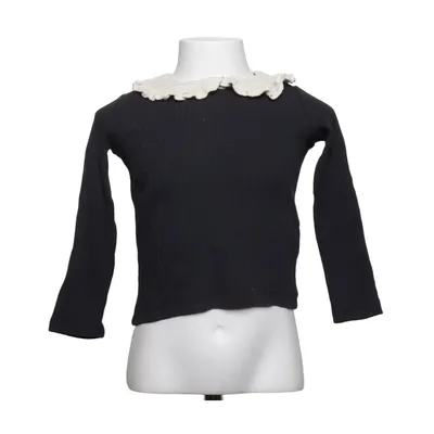 Blouse (Zwart, Wit) van Zara Katoen, Elastaan