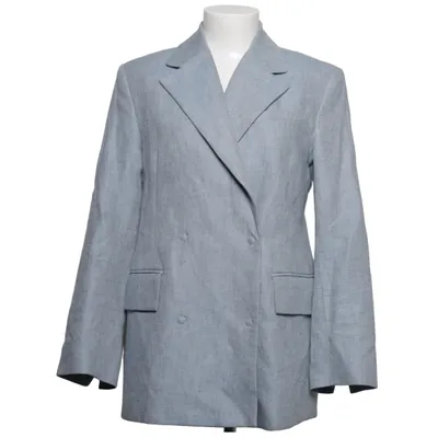 Kavaj (Blå) från Dagmar Bomull, Elastan, Linne, Polyester