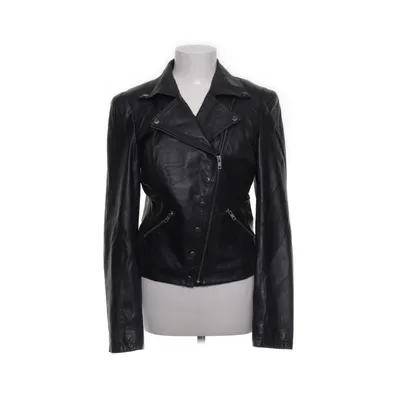 Bikerjack (Zwart) van JSFN Leer, Polyester