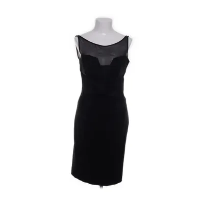 Cocktailjurk (Zwart) van Karen Millen Wol, Viscose, Elastaan, Zijde, Acetaat