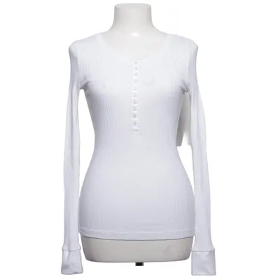 Henley shirt (Wit) van Reject Katoen