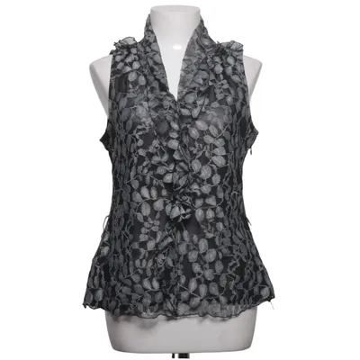 Top (Black, White) from New York & Company Polyamide, Polyester