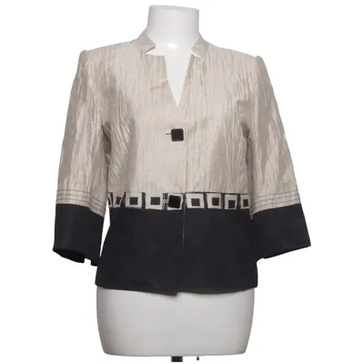 Blazer (Beige, Schwarz) von Un Jour Ailleurs Leinen